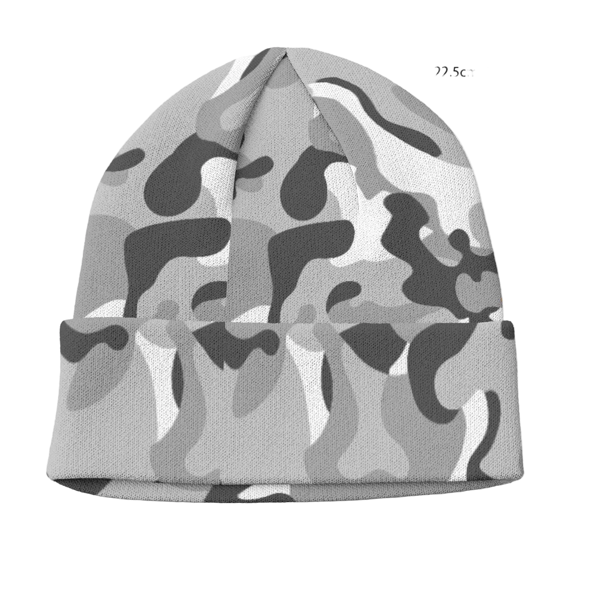 Snow Camo Knitted Beanie Hat