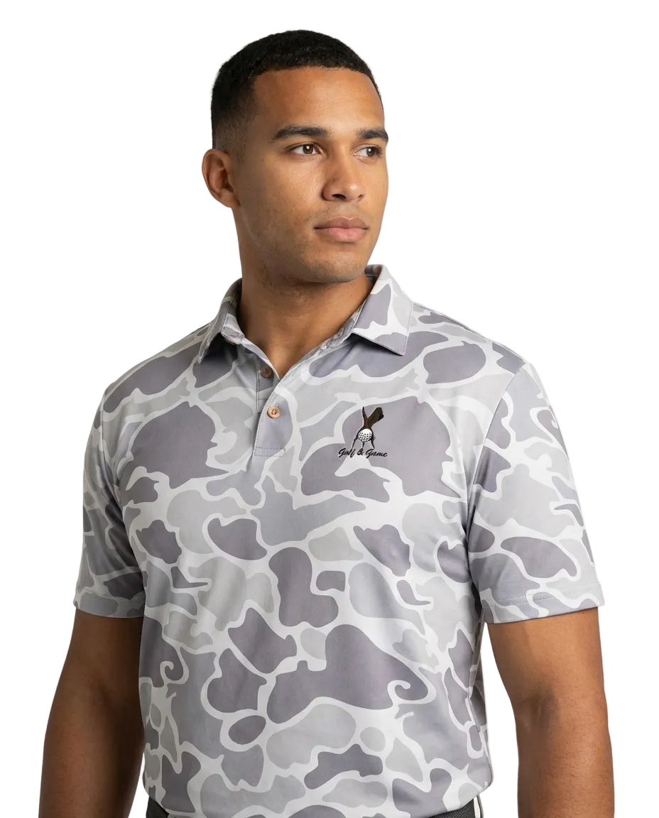 The Arctic Drake Camo Polo