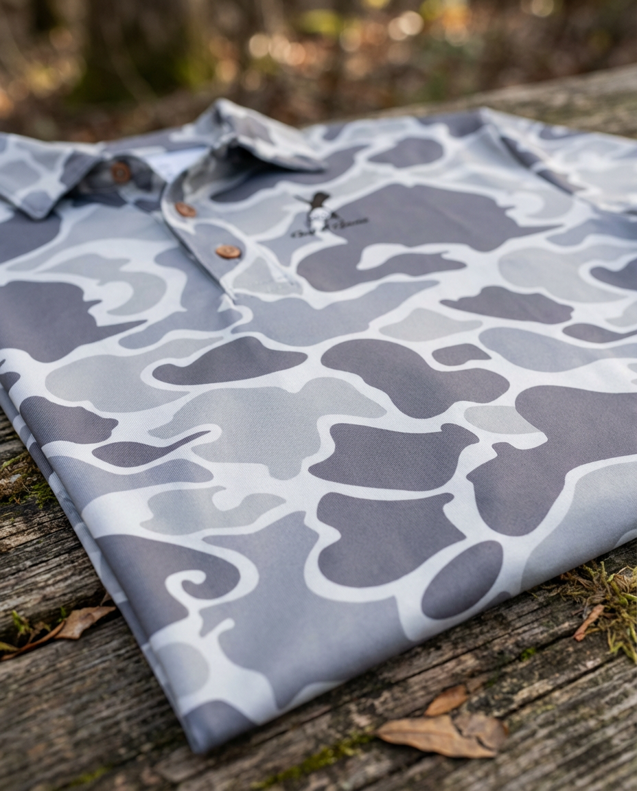 The Arctic Drake Camo Polo