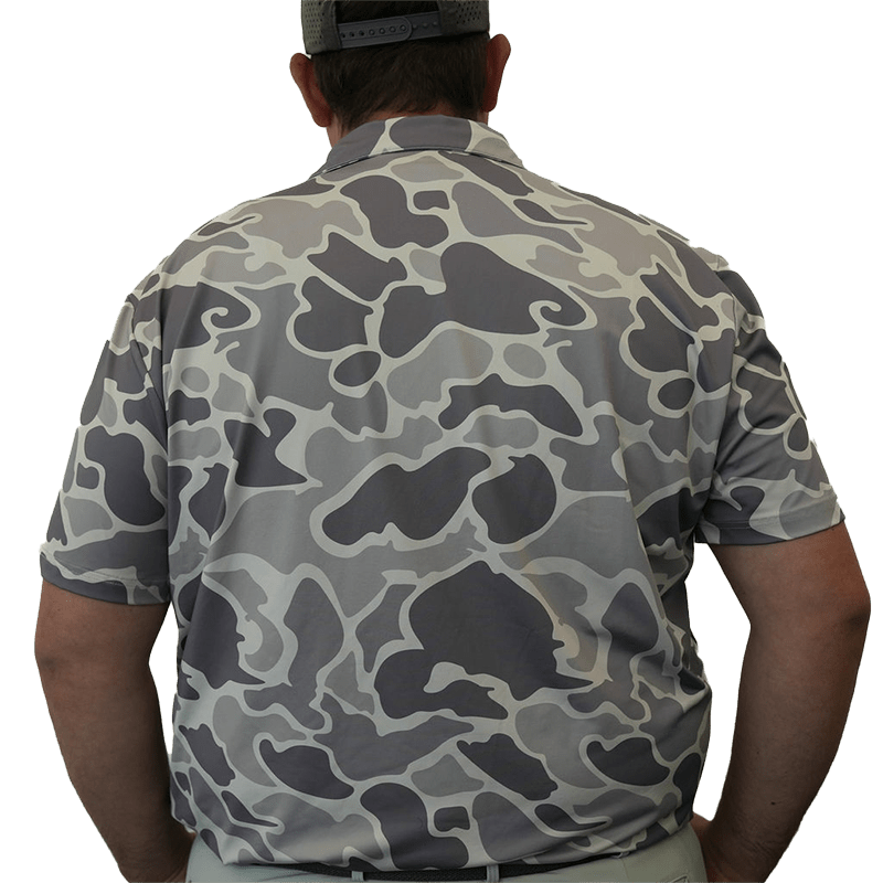 Artic Drake Camo Polo - Golf & Game Apparel