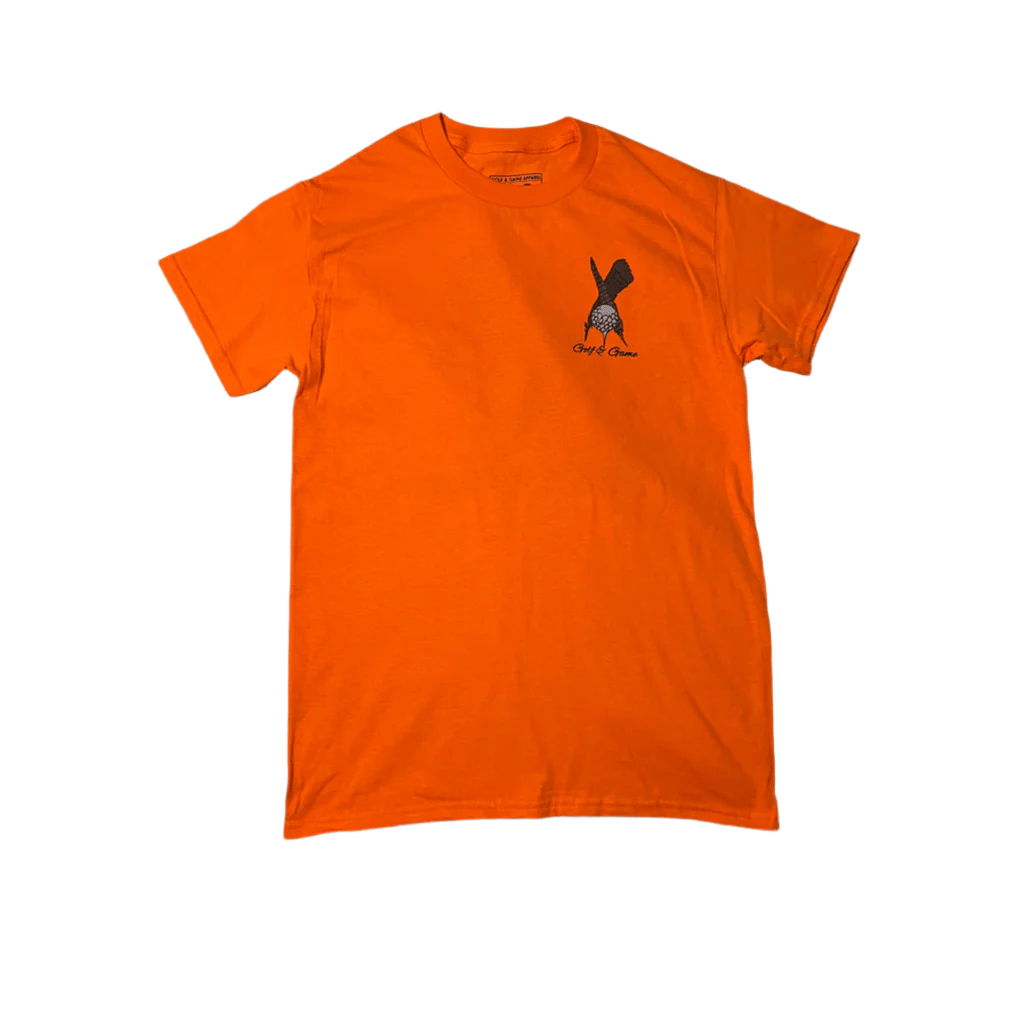 Birdie Hunter Tee (Blaze Orange) - Golf & Game Apparel