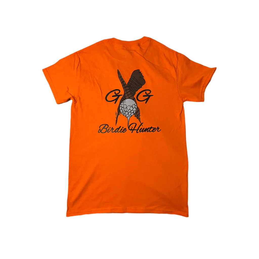 Birdie Hunter Tee (Blaze Orange) - Golf & Game Apparel