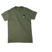Birdie Hunter Tee (olive green) - Golf & Game Apparel