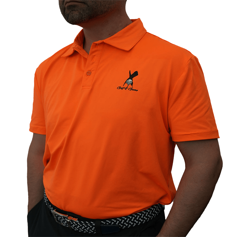 Blaze Orange Polo - Golf & Game Apparel