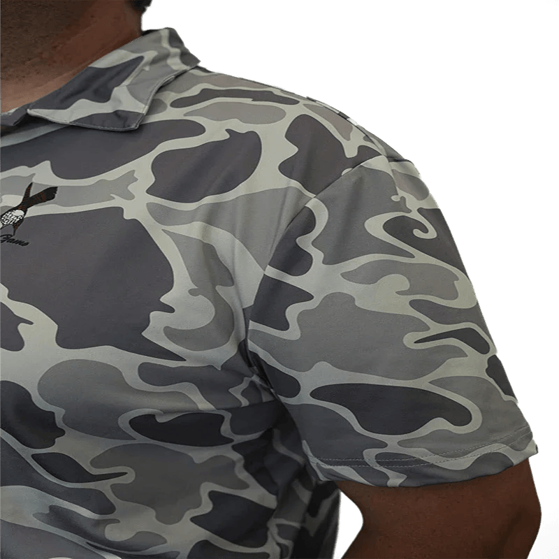 Golf & Game Apparel 2XL 48-50 / White The Arctic Drake Camo Polo