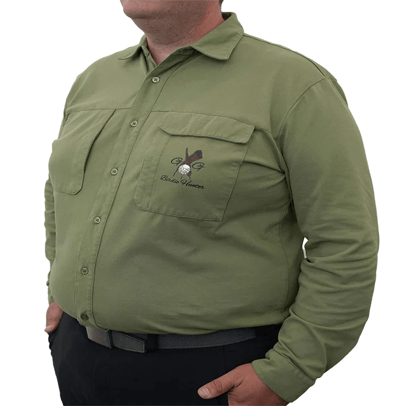 Golf & Game Apparel Birdie Hunter Utility Button Down
