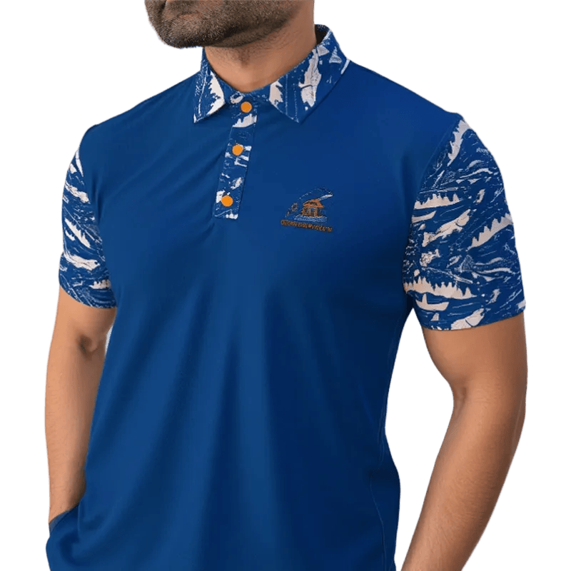Golf & Game Apparel Polo Small 38in - 40in (Impact Polo) / Blue The Back 9 Bait Shop Polo