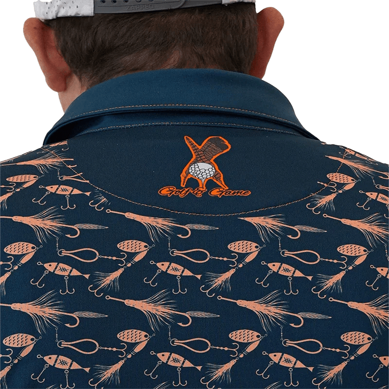 Golf & Game Apparel Polo Small 38in - 40in (Impact Polo) / Blue The "So Fly" Fly Fishing Polo