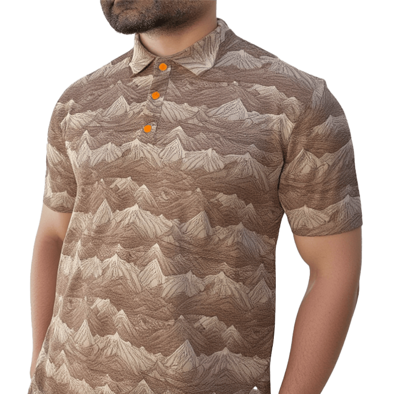 Golf & Game Apparel Polo Small 38in - 40in (Impact Polo) / Brown The Mountain Top Polo