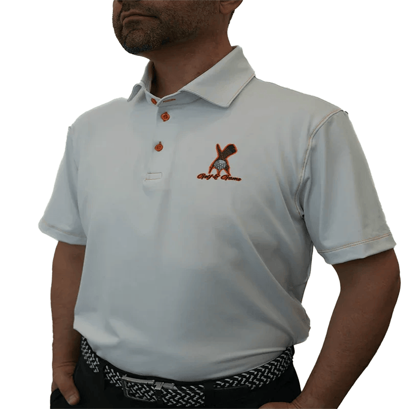 The Birdie Master bundle - Classic White polo and White Birdie Hunter cap