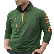 Golf & Game Apparel Q-Zip 2XL 48-50 / Green Men's Chest Pocket Quarter Zip Pullover