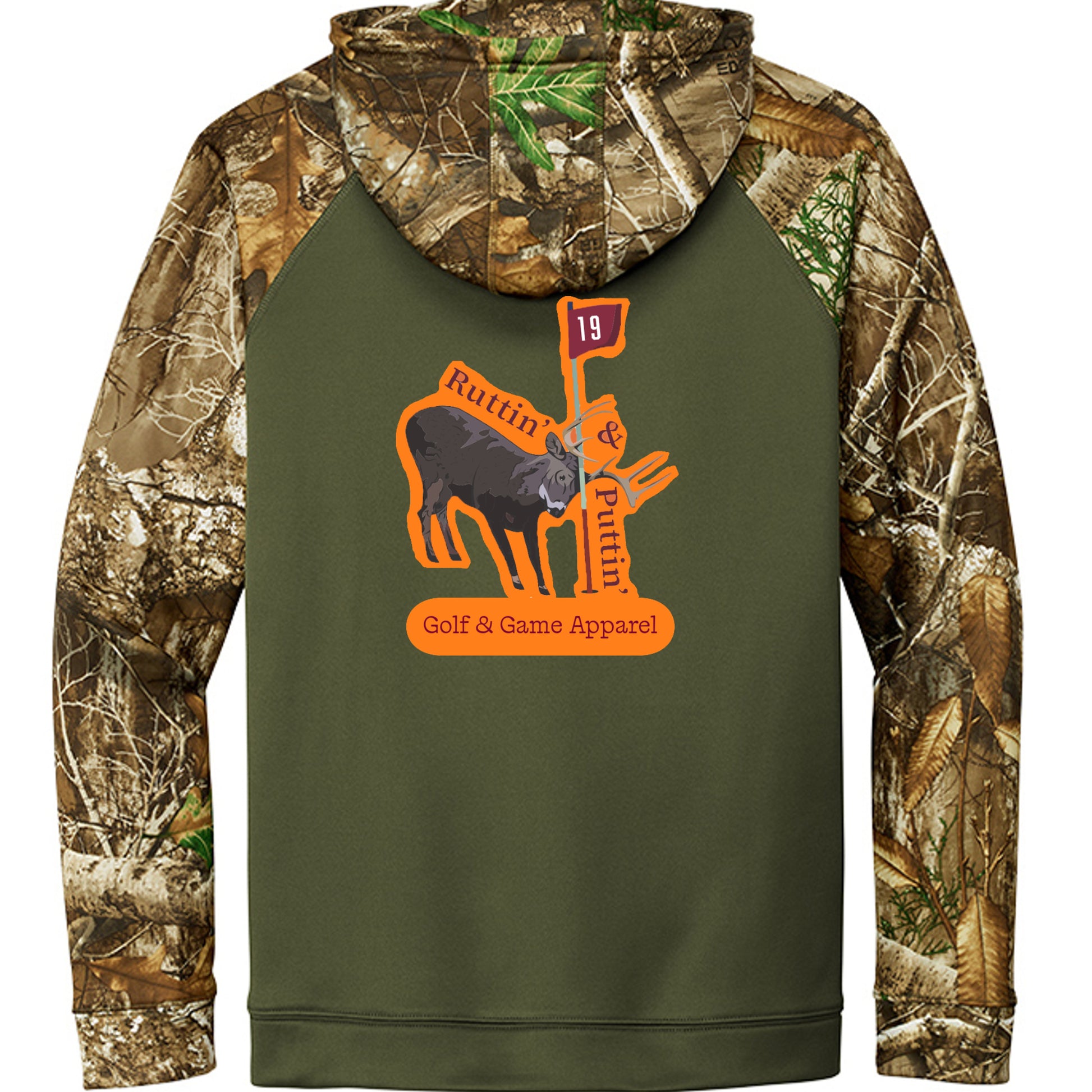 Olive Drab Green/ Realtree Edge - RU451 - BACK