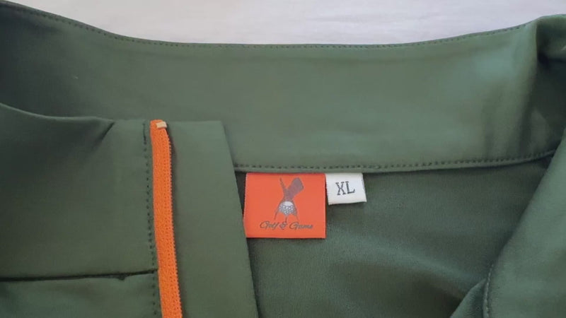 Men's Chest Pocket Quarter Zip Pullover.