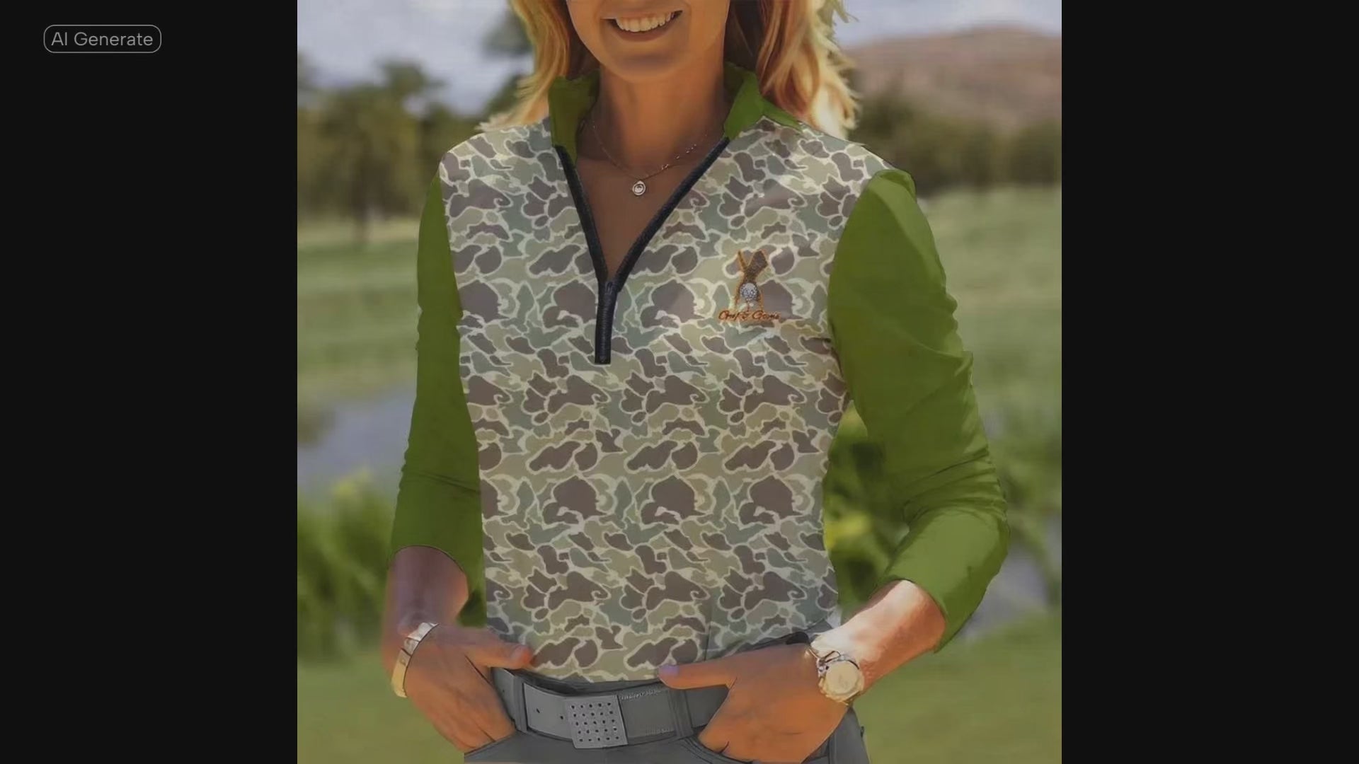 Cargar vídeo: Women's Quarter Zip Pullover