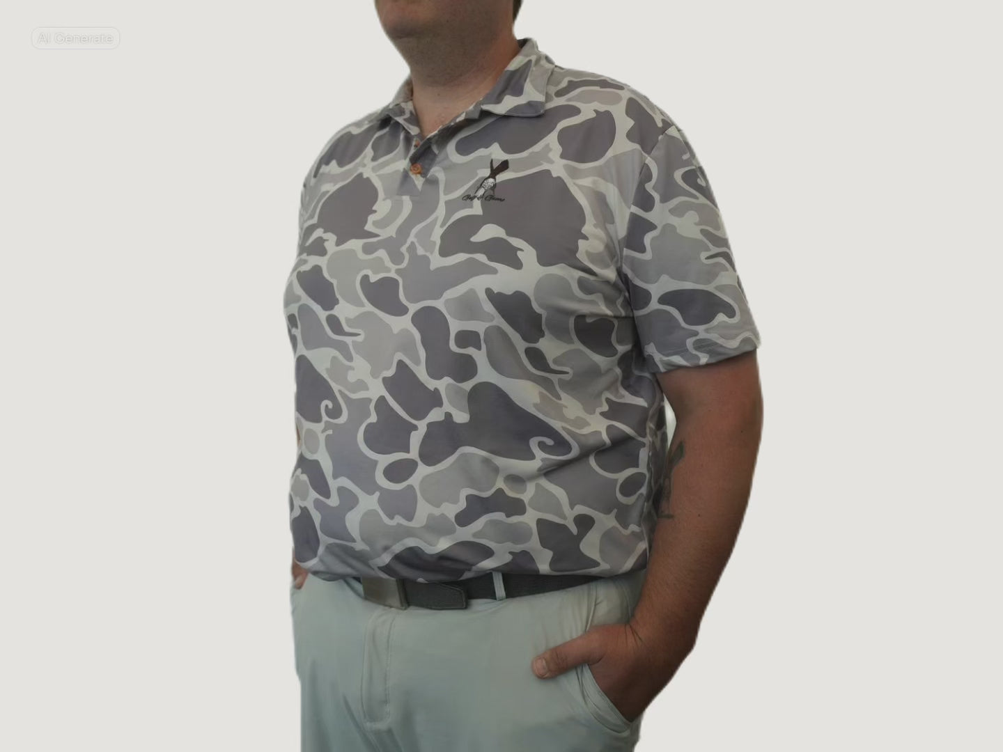 Cargar vídeo: The Arctic Drake Camo Polo
