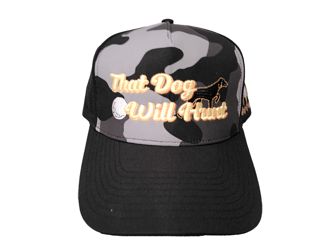 "That Dog will Hunt" Curved Brim - Golf & Game Apparel
